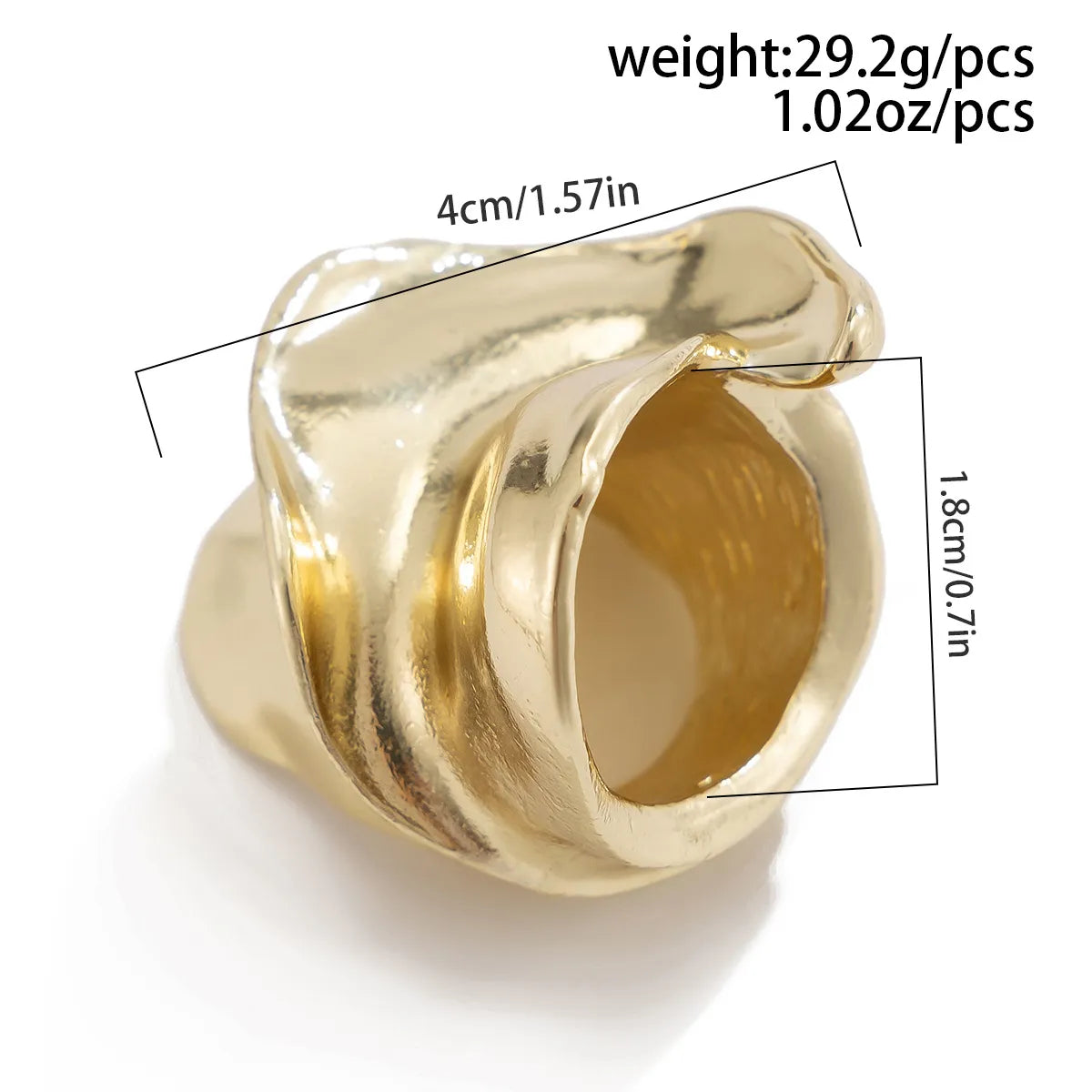 Cute Exaggerated Simple Style Asymmetrical Alloy Women'S Rings