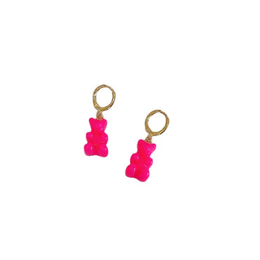 Cute Fashion Bear Bear Plastic Resin Resin Earrings