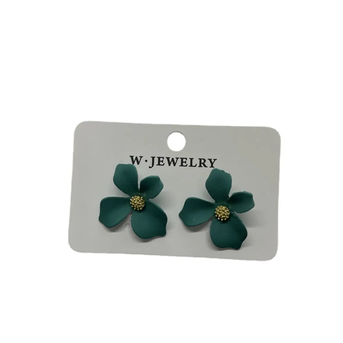 Cute Flower Alloy Plating Women's Ear Studs