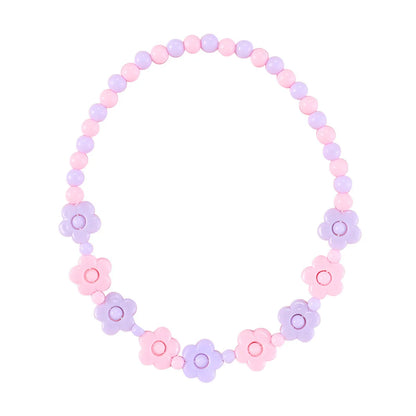 Cute Flower Arylic Girl's Bracelets Necklace