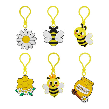 Cute Flower Bee Keychain