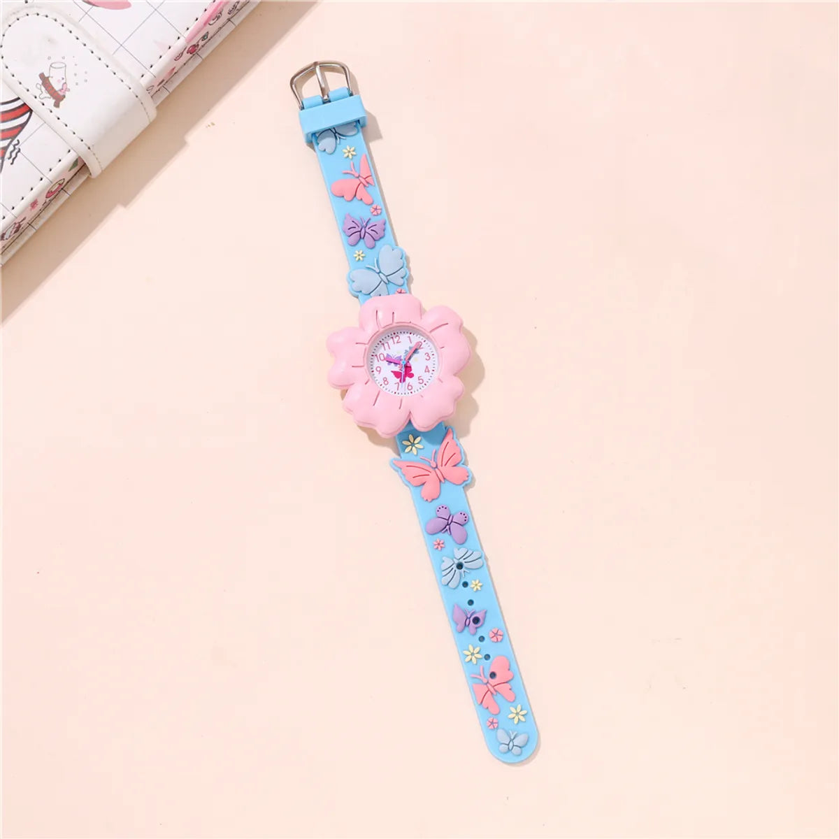 Cute Flower Buckle Quartz Kids Watches