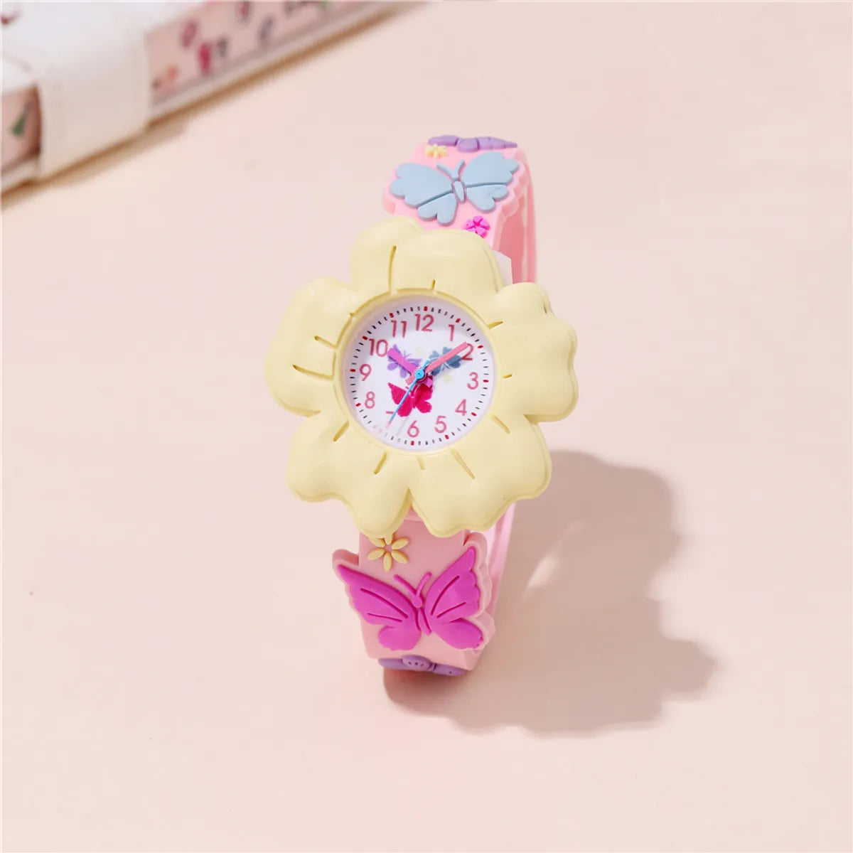 Cute Flower Buckle Quartz Kids Watches