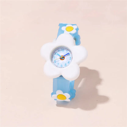 Cute Flower Buckle Quartz Kids Watches