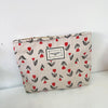 Cute Flower Corduroy Square Makeup Bags