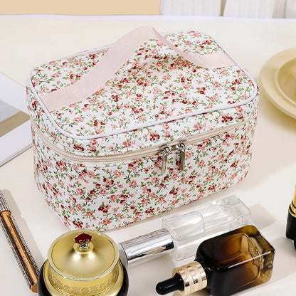 Cute Flower Cotton Square Makeup Bags