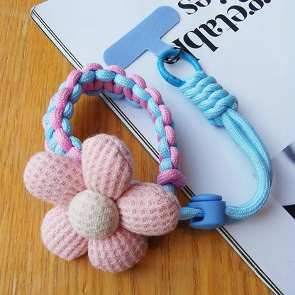 Cute Flower Rope Mobile Phone Lanyard