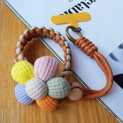 Cute Flower Rope Mobile Phone Lanyard