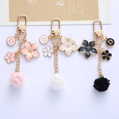 Cute Flower Zinc Alloy Unisex Bag Pendant Keychain