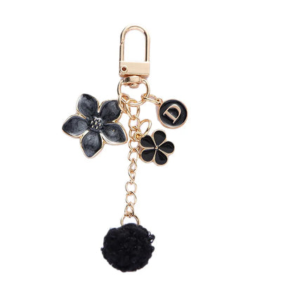 Cute Flower Zinc Alloy Unisex Bag Pendant Keychain