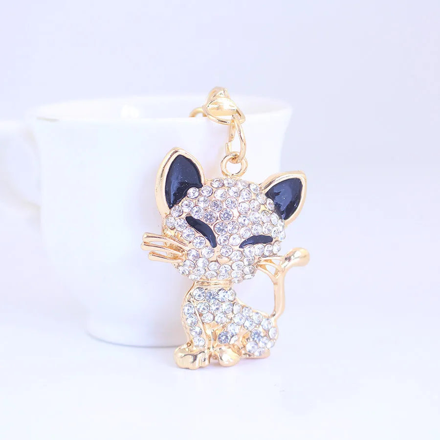 Cute Fox Alloy Women'S Keychain