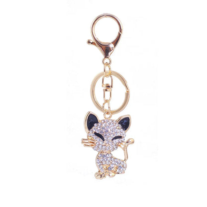 Cute Fox Alloy Women'S Keychain