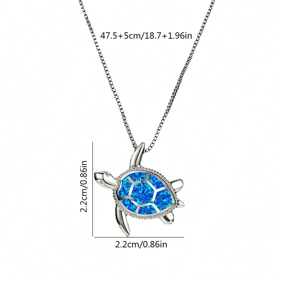 Cute French Style Beach Tortoise Alloy Wholesale Pendant Necklace