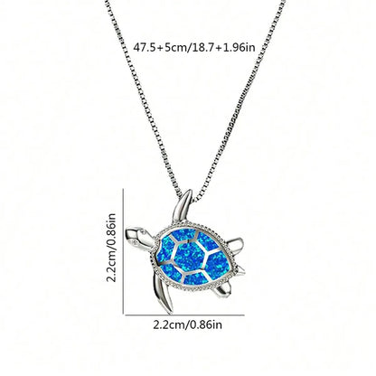 Cute French Style Beach Tortoise Alloy Wholesale Pendant Necklace