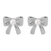 Cute French Style Bow Knot Imitation Pearl Alloy Women'S Earrings Necklace