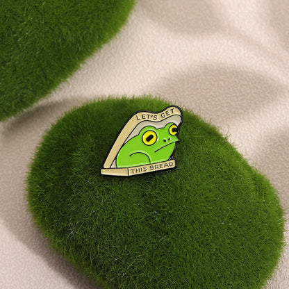 Cute Frog Alloy Stoving Varnish Unisex Brooches