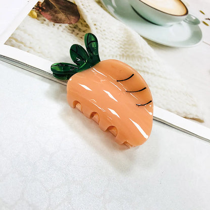 Cute Fruit Acetic Acid Sheets Carving Hair Claws