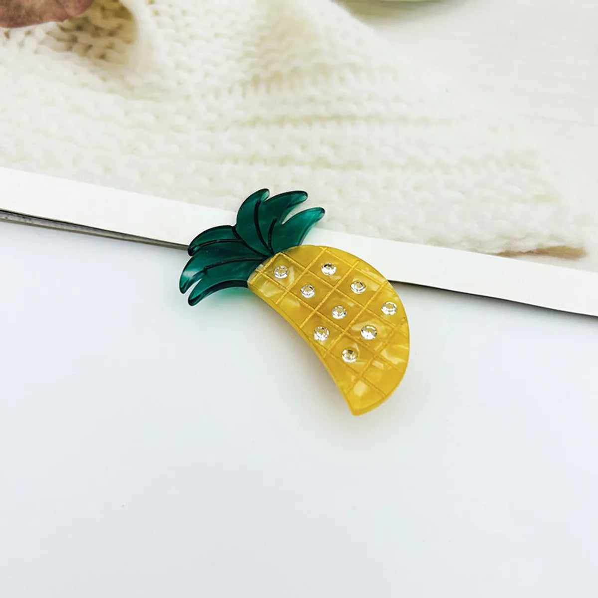 Cute Fruit Acetic Acid Sheets Carving Hair Claws