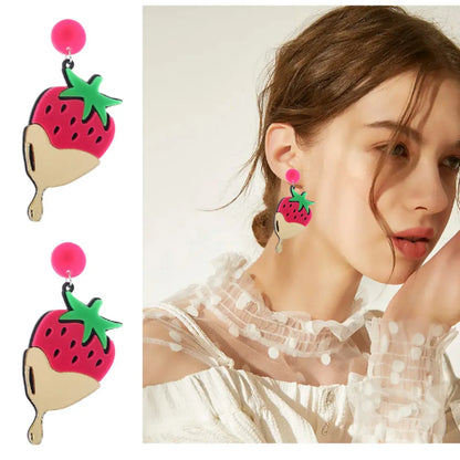 Cute Fruit Arylic Women'S Drop Earrings