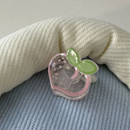 Cute Fruit Bow Knot Plastic Resin Hair Clip