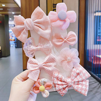 Girl'S Cute Fruit Flower Bow Knot Cloth Hair Clip