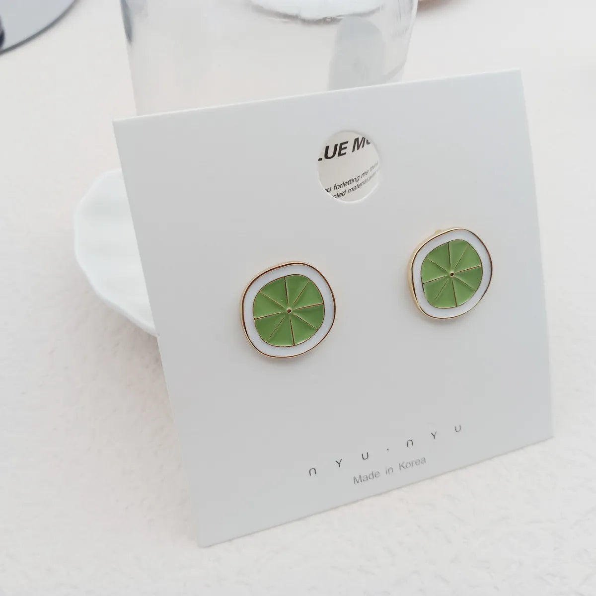 Cute Fruit Metal Plating Ear Studs