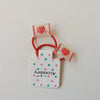 Cute Fruit Strawberry Plastic Cloth Hair Clip Hair Tie