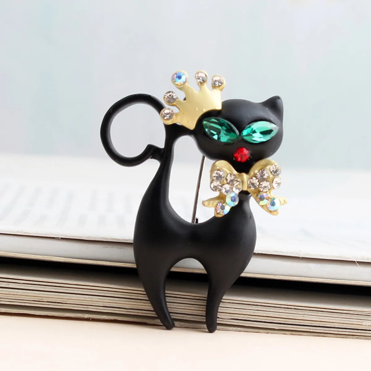 Cute Funny Animal Alloy Inlay Artificial Diamond Unisex Brooches