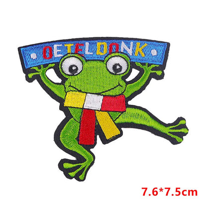 Cute Funny Cartoon Letter Frog Embroidery Thread