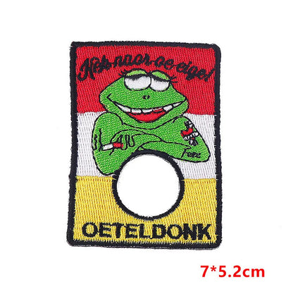 Cute Funny Cartoon Letter Frog Embroidery Thread