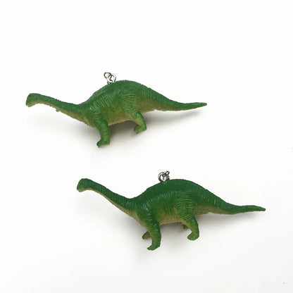 Cartoon Style Dinosaur Resin Three-Dimensional Children Unisex Drop Earrings 1 Pair