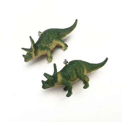 Cartoon Style Dinosaur Resin Three-Dimensional Children Unisex Drop Earrings 1 Pair