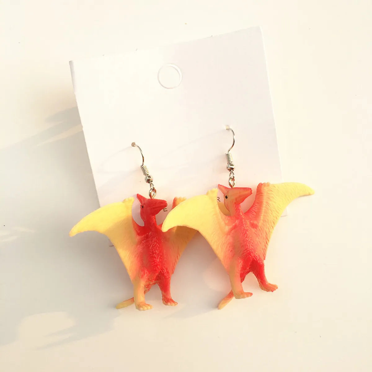 Cartoon Style Dinosaur Resin Three-Dimensional Children Unisex Drop Earrings 1 Pair