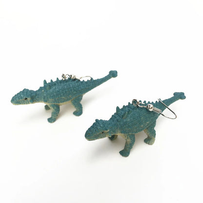 Cartoon Style Dinosaur Resin Three-Dimensional Children Unisex Drop Earrings 1 Pair