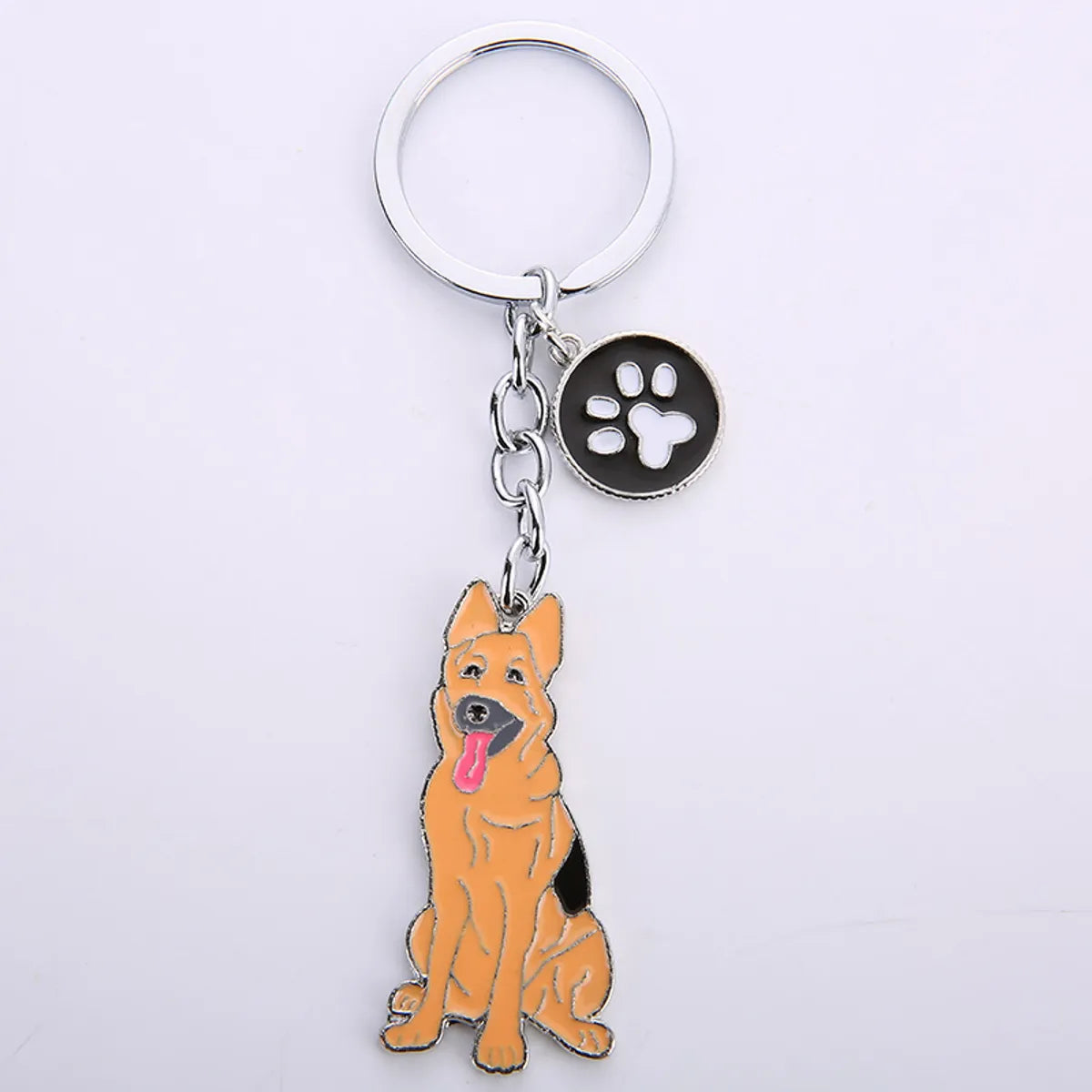 Cute Funny Dog Metal Unisex Keychain