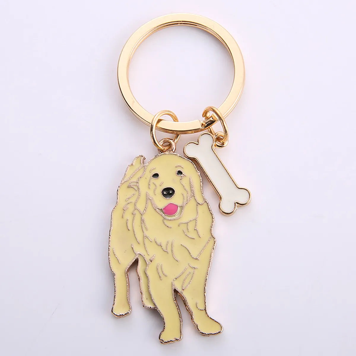 Cute Funny Dog Metal Unisex Keychain