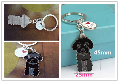 Cute Funny Dog Metal Unisex Keychain