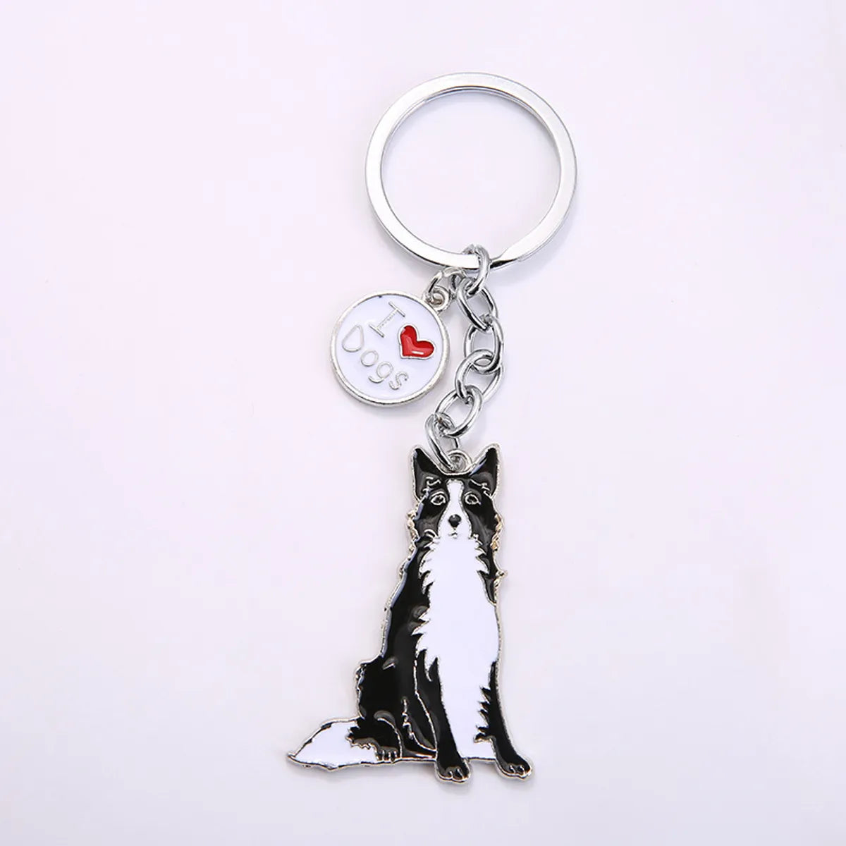 Cute Funny Dog Metal Unisex Keychain