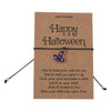 Cute Funny Halloween Pattern Pumpkin Skull Alloy Rope Wholesale Drawstring Bracelets