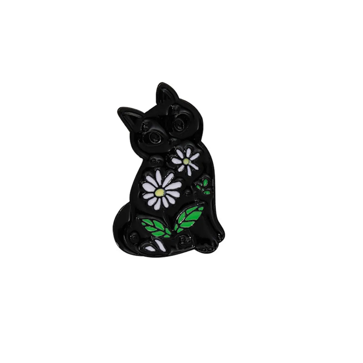 Cute Funny Pastoral Cartoon Cat Alloy Unisex Brooches