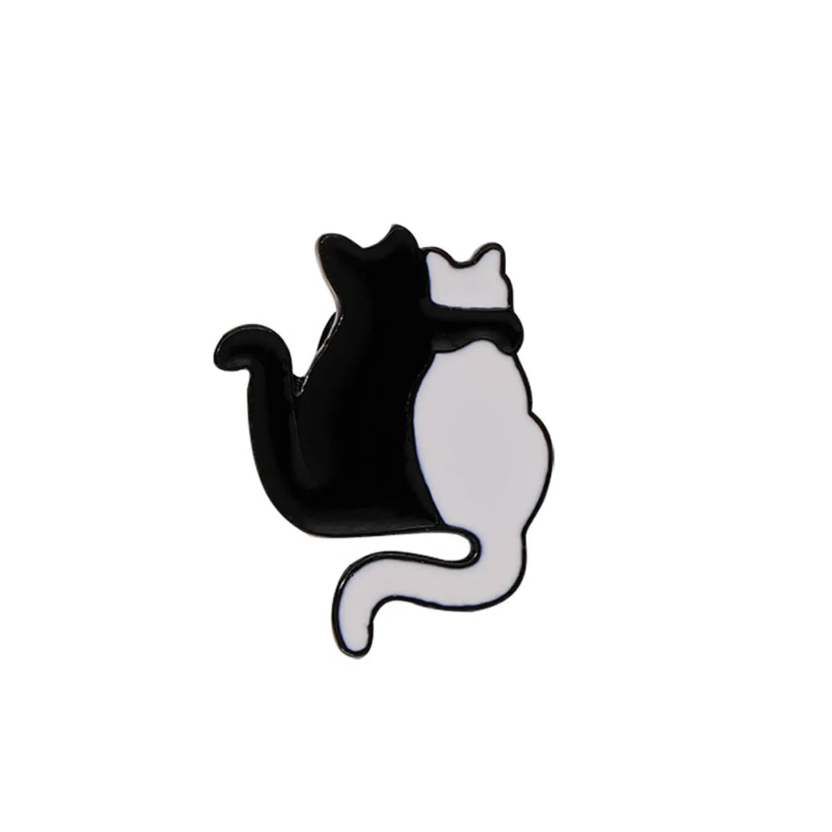 Cute Funny Pastoral Cartoon Cat Alloy Unisex Brooches