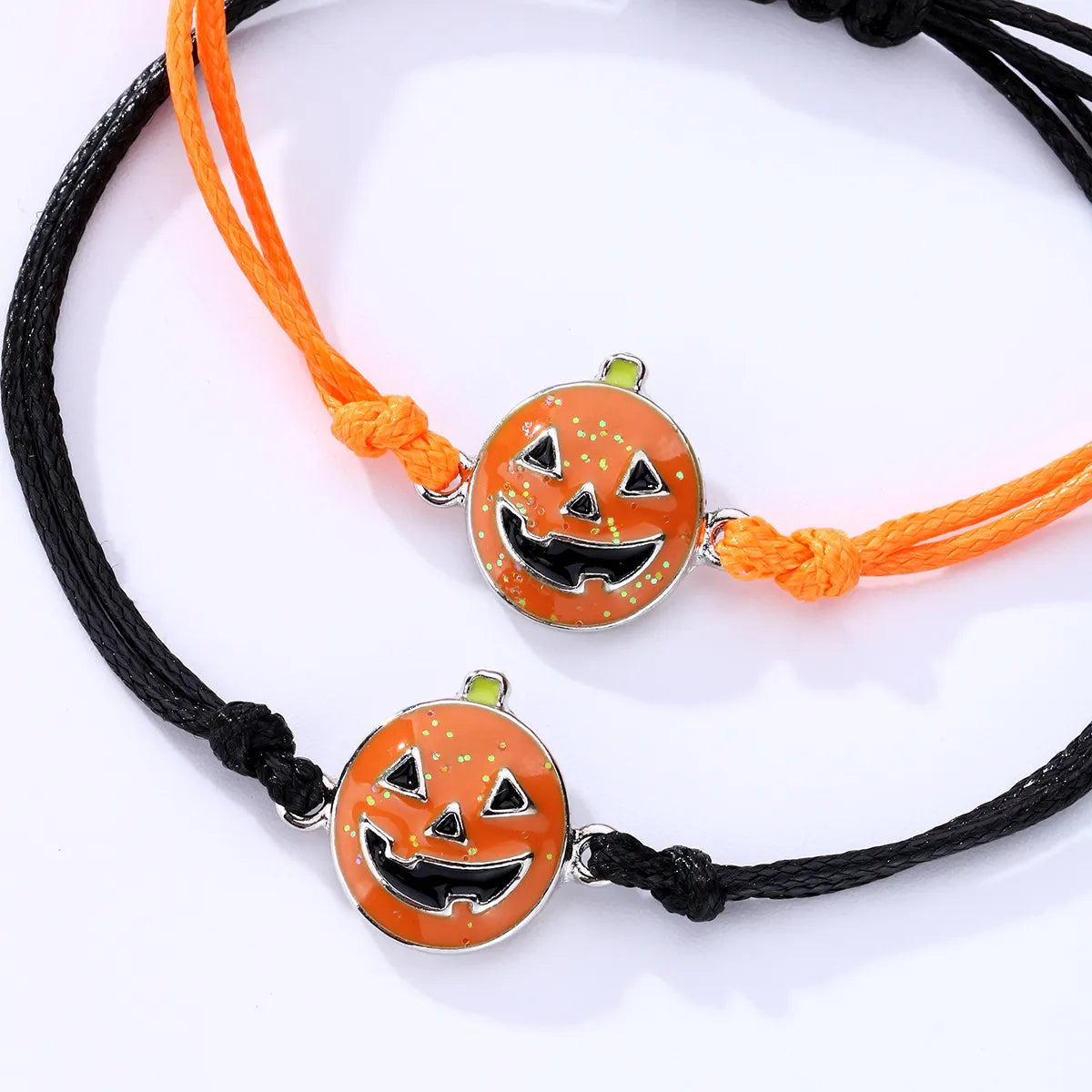 Cute Funny Pumpkin Grimace Alloy Halloween Kid'S Drawstring Bracelets