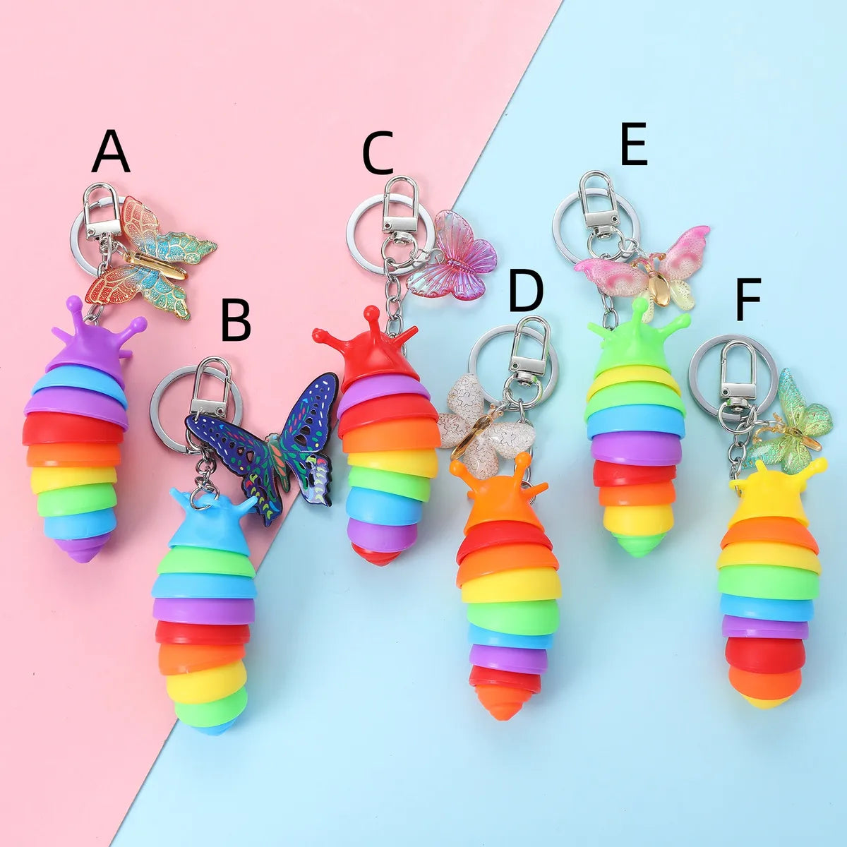 Cute Funny Simple Style Color Block Alloy Keychain