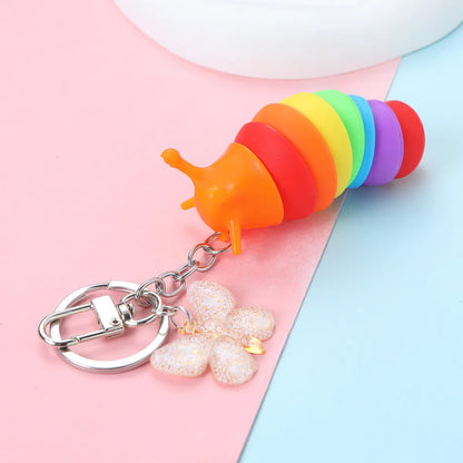 Cute Funny Simple Style Color Block Alloy Keychain