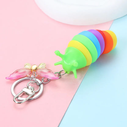 Cute Funny Simple Style Color Block Alloy Keychain