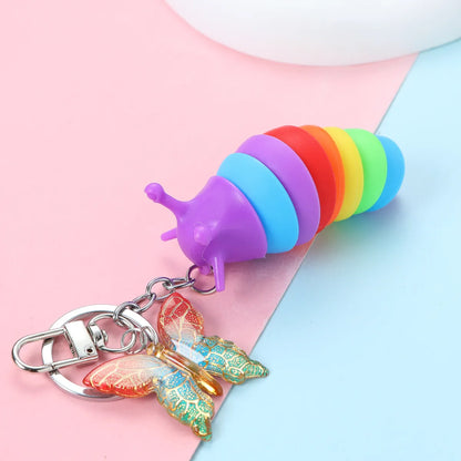 Cute Funny Simple Style Color Block Alloy Keychain