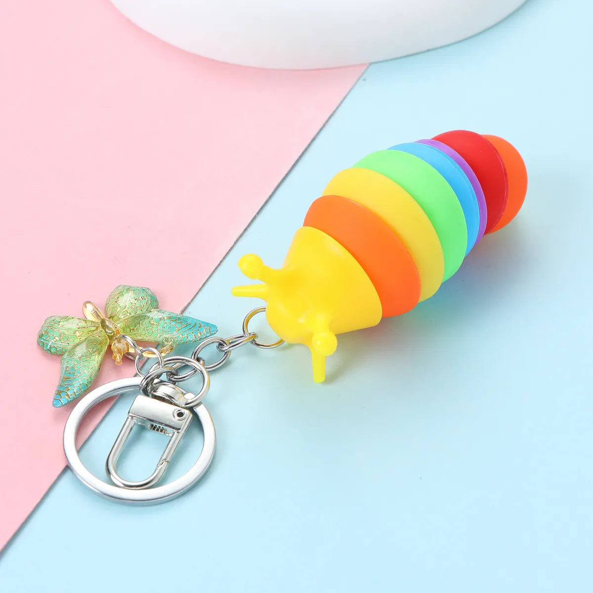 Cute Funny Simple Style Color Block Alloy Keychain