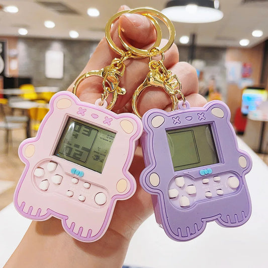 Cute Game Console Plastic Unisex Bag Pendant Keychain