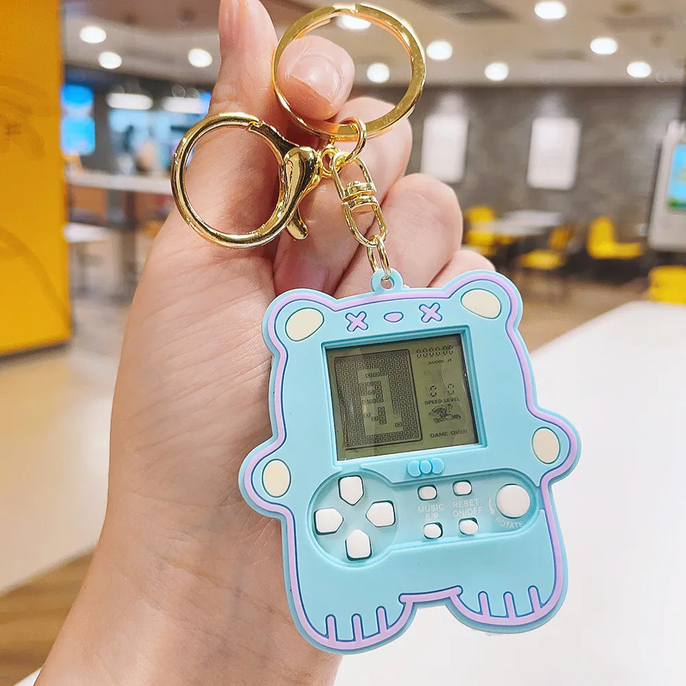 Cute Game Console Plastic Unisex Bag Pendant Keychain