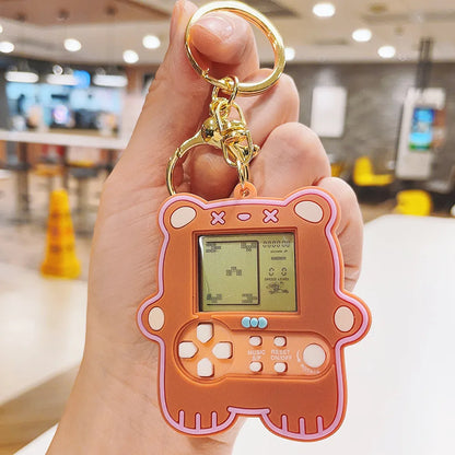 Cute Game Console Plastic Unisex Bag Pendant Keychain